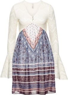 Платье (лиловый/бежевый) Bonprix