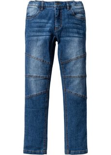 Байкерские джинсы Slim Fit (синий) Bonprix