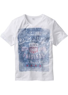 Футболка Regular Fit (белый) Bonprix