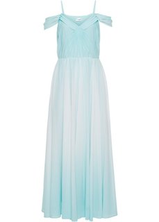 Шифоновое макси-платье (мятный/кремовый) Bonprix