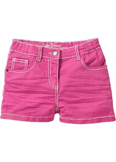 Шорты с модными заломами (ярко-розовый фламинго) Bonprix