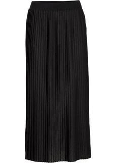 Плиссированная юбка (черный) Bonprix