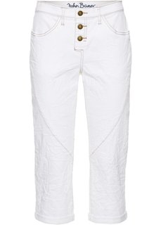 Укороченные джинсы стретч в стиле бойфренда, cредний рост (N) (белый) Bonprix