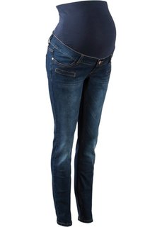 Узкие джинсы для беременных (темно-синий) Bonprix