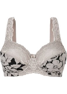 Бюстгальтер на косточках, чашка B (черный/цвет камня) Bonprix