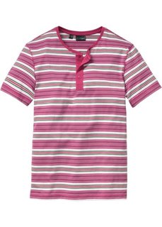 Футболка Slim Fit (ярко-розовый в полоску) Bonprix