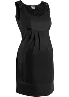 Деловая мода для беременных: платье в клетку (черный) Bonprix