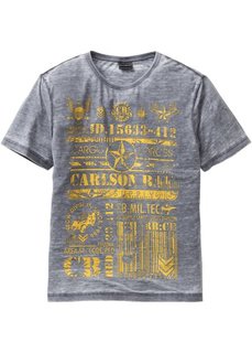 Футболка Slim Fit (синий) Bonprix