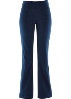 Брюки-стретч Bootcut без застежки, cредний рост (N) (темно-синий НОВИНКА) Bonprix