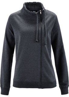 Трикотажная куртка (антрацитовый меланж) Bonprix