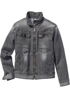 Джинсовая куртка-стретч Regular Fit (серый) Bonprix