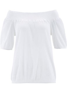 Блузка с рукавом 3/4 (белый) Bonprix