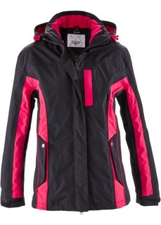 Функциональная куртка 3 в 1 (черный/розово-красный) Bonprix