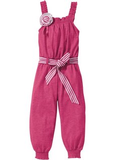 Комбинезон (светлый ярко-розовый/белый) Bonprix