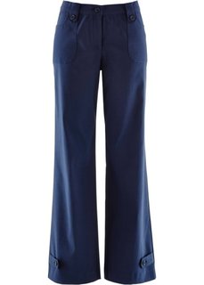 Брюки стретч из бенгалина, низкий рост K (темно-синий) Bonprix