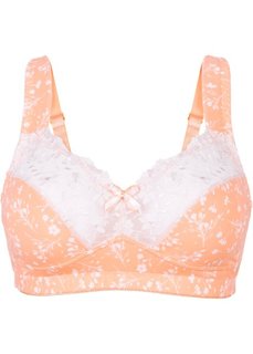 Разгрузочный бюстгальтер без косточек, чашка F (светло-персиковый/экрю) Bonprix