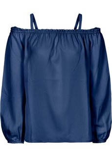 Блузка с открытыми плечами (ночная синь) Bonprix