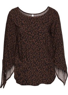 Классика гардероба: блузка (ржаво-красный с леопардовым рисунком) Bonprix