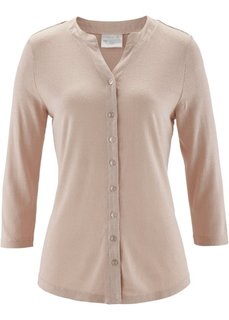 Шелковая блузка (бежевый матовый) Bonprix