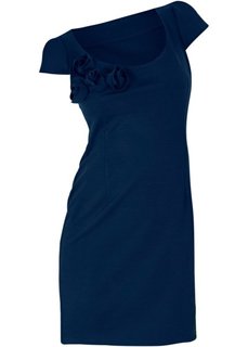 Трикотажное платье (темно-синий) Bonprix