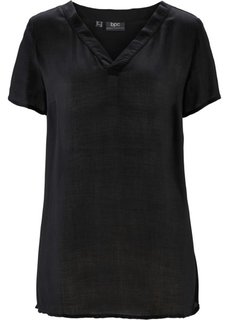Блузка с коротким рукавом (черный) Bonprix
