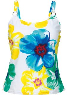 Танкини (белый с рисунком) Bonprix