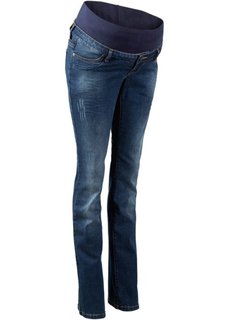 Для будущих мам: джинсы Bootcut с дополнительным поясом для животика (синий) Bonprix