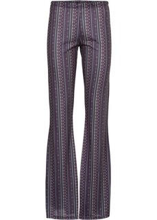 Брюки с принтом (коричневый с узором) Bonprix