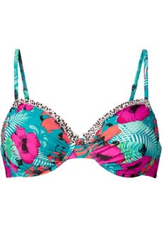 Купальный бюстгальтер, чашка B (ярко-розовый/бирюзовый) Bonprix