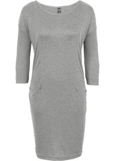 Вязаное платье (светло-серый меланж) Bonprix