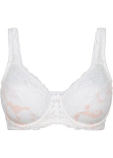 Бюстгальтер на косточках, чашка E (цвет пудры/экрю) Bonprix