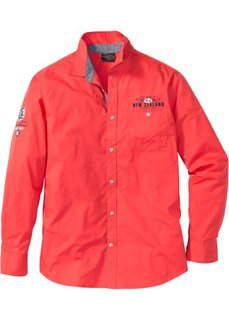 Универсальная рубашка Regular Fit (омаровый) Bonprix