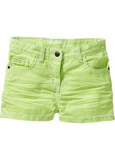 Шорты с модными заломами (зеленый киви) Bonprix