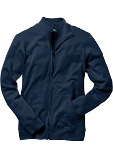 Трикотажная куртка стандартного покроя (темно-синий) Bonprix