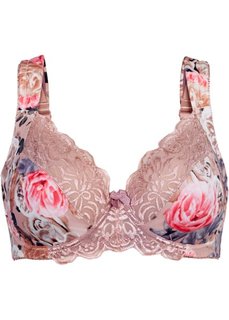 Бюстгальтер, чашка C (розовое дерево/с принтом) Bonprix