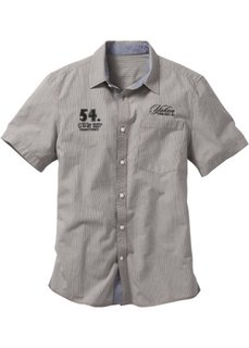 Рубашка Regular Fit с короткими рукавами (темно-оливковый в клетку) Bonprix