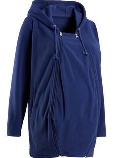 Флисовая куртка для беременных, со вставкой для малыша (ночная синь) Bonprix