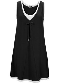 Платье 2 в 1 (черный/белый) Bonprix