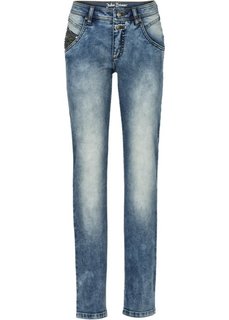 Непринужденные джинсы-стретч STRAIGHT с аппликациями, cредний рост (N) (нежно-голубой) Bonprix