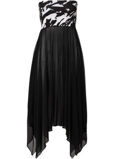 Пляжное платье 2 в 1 (черный/белый) Bonprix