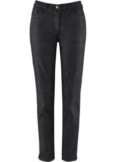 Комфортные узкие эластичные брюки (черный) Bonprix