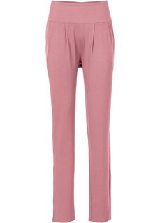Трикотажные брюки (нежно-розовый/серый) Bonprix