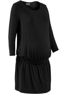Мода для беременных: трикотажное платье с функцией кормления (черный) Bonprix