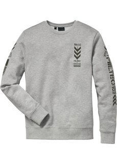 Свитшот Slim Fit (светло-серый меланж) Bonprix