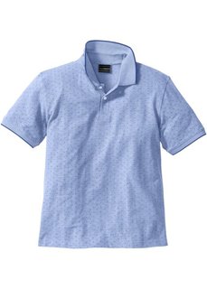 Футболка-поло Regular Fit с узором (темно-синий в горошек) Bonprix