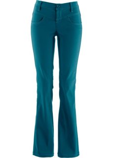 Брюки bootcut из эластичного бенгалина (серо-синий) Bonprix