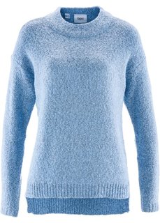 Пуловер из пряжи букле (нежно-голубой меланж) Bonprix