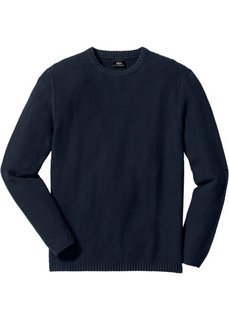 Пуловер Regular Fit (темно-синий) Bonprix