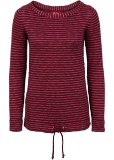 Пуловер с длинным рукавом (темно-бордовый/ежевичный) Bonprix