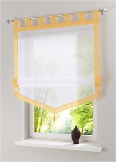 Римская штора Зюльт, Петли (ярко-желтый) Bonprix